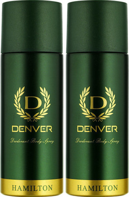 Denver Hamilton Deodorant Deodorant Spray - For Men(330 ml, Pack of 2)