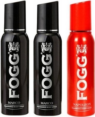 

fogg deo FOGG Perfume Body Spray - For Men & Women(360 ml, Pack of 3)