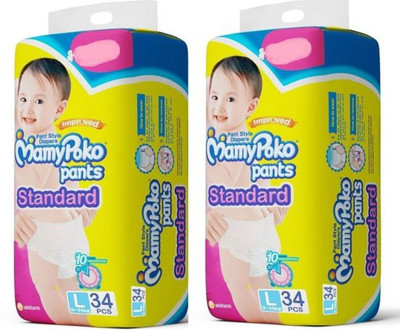 

MamyPoko Diapers - L(34 Pieces)