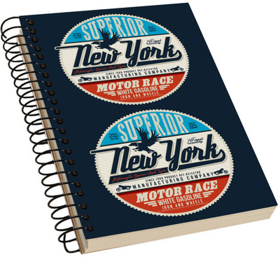 

Her Rang A5 Notebook(Vintage Acrylic Notebook, Multicolor)