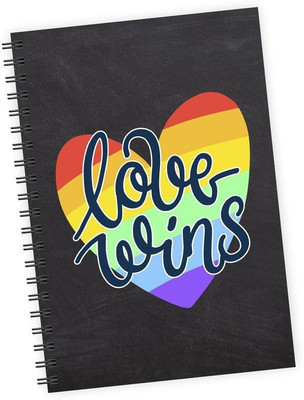 

Dpotli A5 Diary(Love Wins, Multicolor)