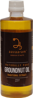 

Aavaaram -Naturally Pure,Traditional Cold/Expelled Pressed Groundnut Oil Plastic Bottle(500 ml)