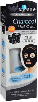 

Ontiq Mundo Charcoal Mask Cream Oil Control Anti-Acne Deep Cleansing Blackhead Remover(130 g)