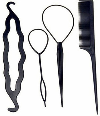 

INAAYA Party Wear Hair Styling Tools For Women And Girls, Black Hair Accessory Set(Black)