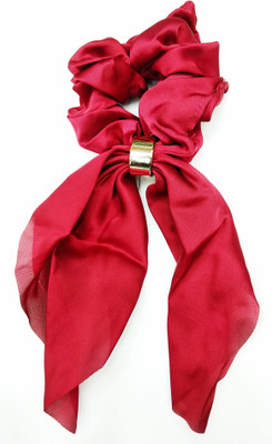 

Fairytale Fancy Soft Maroon Fabric Scrunchie Hair Rubber Band High Quality Elastic Rubber Band For Girl's And Woman's Head Band, Rubber Band, Hair Band(Maroon)