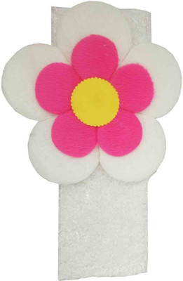 

CraftEra White Flowers Kids Wide Soft Hair Bands Headwear for Girls Children Headbands Hair Accessories Head Band(White)