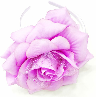 

Fairytale BIG ROSE Flower Hair Band Head Band For kids And Little Girls. Age 1 to 12 Head Band, Hair Band(Pink)