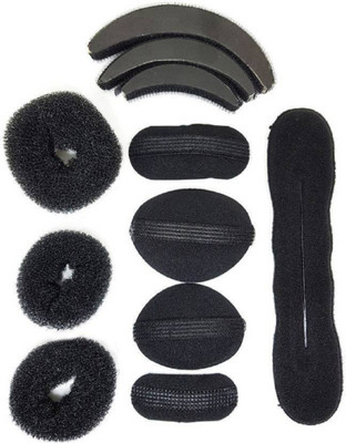 

INAAYA Hair Styling Tool 11 Pcs Combo For Different Hair Styles For Women Wedding, Black Hair Accessory Set(Black)