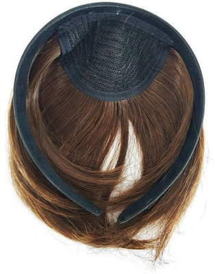 

INAAYA Synthetic Pieces Front Fringe Extensions For Women, Light Brown Hair Extension