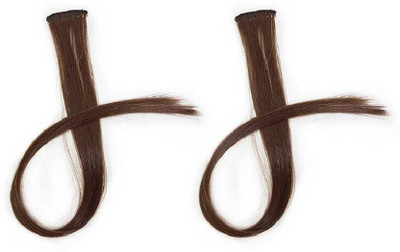 

INAAYA Colored Extension For Women And Girls Use, Burgundy, Set Of 2 Hair Extension