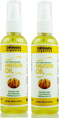 

Donnara Organics Premium Wheatgerm oil- 100% Pure & Natural Combo pack of 2 bottles of 100 ml(200 ml) Hair Oil(200 ml)