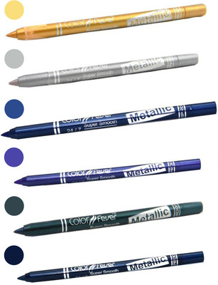 

Color Fever shocking color kajal(golden, silver, navy blue, purple, dark green, party blue)