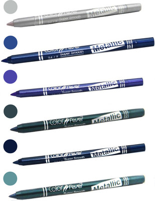

Color Fever shocking color kajal(silver, navy blue, purple, dark green, party blue, light green)