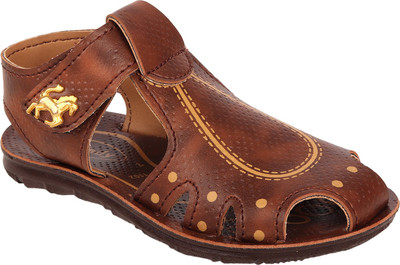 

WINDY Boys & Girls Velcro Flats(Brown