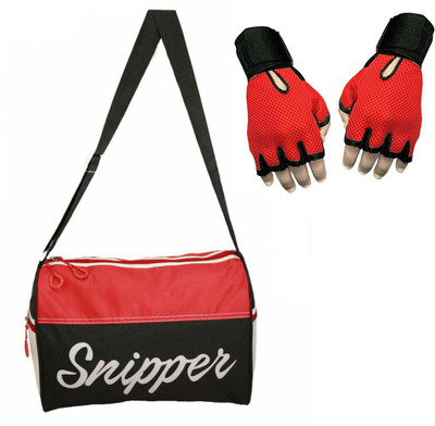 

Snipper Combo of Red Tomy bag and Red Gloves Gym & Fitness Kit