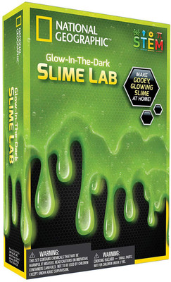 National Geographic Slime DIY Science Lab – Make Glowing Slime (Green)(Green)
