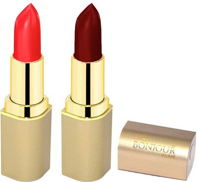 

Bonjour Paris Creamy Matte Lipsticks B12(Maroon, red, 8 g)