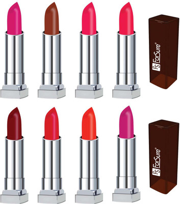 

Forsure LVET MATTE long lasting lipstick(set of8)(dark pink, coffee, neon pink, red orange, maroon, indian red, hot red, magenta, 32 g)