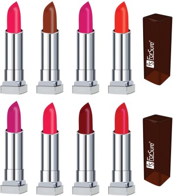 

Forsure long lasting lipstick (set of 8 )(sweet sixteen, coffee, magenta, orange, deep magenta, red orange, maroon, hot red, 32 g)