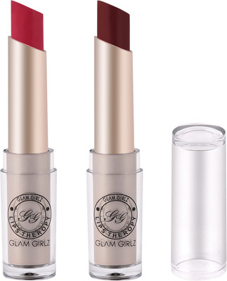 

Glam Girlz Matte Lipstick-Combo(06&17)(Pink, Wine)