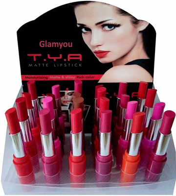 Glamyou TYA Matte Lipstick 24 Pack (Multicolour)(Multicolor, 4.5 g)