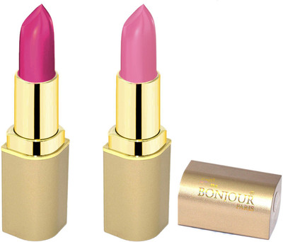 

Bonjour Paris Creamy Matte Lipsticks D3(pink, dark pink, 8 g)