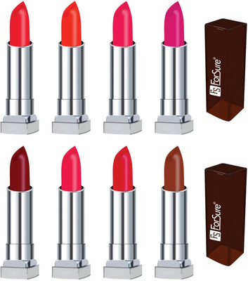 

Forsure VELVET MATTE long lasting lipstick (set of 8 )(fire red, orange, hot pink, magenta, maroon, sweet sixteen, hot red, coffee, 32 g)