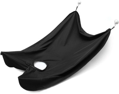 

SBE New Man Bathroom Apron Beard Care Trimmer Hair Catcher Shave Apron Gown Sink Tool (Black) Makeup Apron