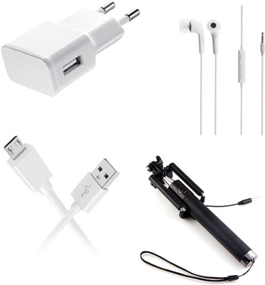 DAKRON Wall Charger Accessory Combo for Huawei Honor 7X(White)