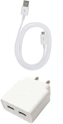 SARVIN Wall Charger Accessory Combo for Lava Z90(White)