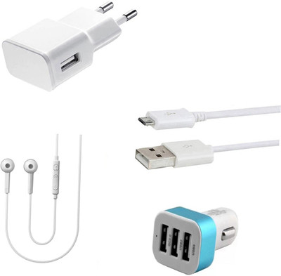 SARVIN Wall Charger Accessory Combo for Karbonn Titanium Jumbo 2(White)