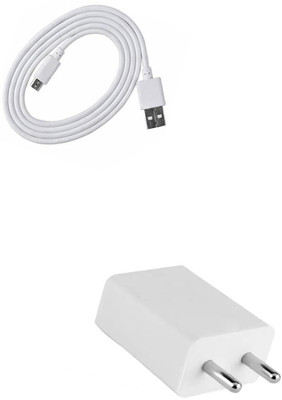 DAKRON Wall Charger Accessory Combo for Asus ZenFone 4 Selfie ZB553KL(White)