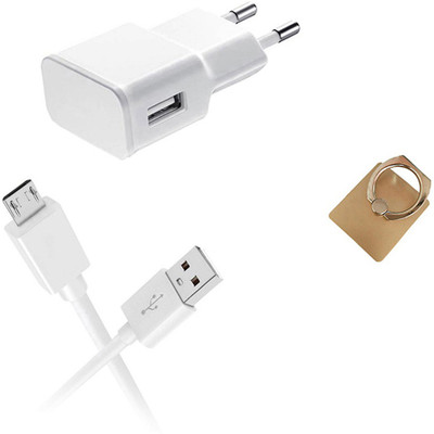 DAKRON Wall Charger Accessory Combo for Huawei Honor 7X(White)