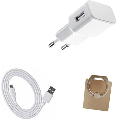 DAKRON Wall Charger Accessory Combo for Intex Aqua Style III(White)