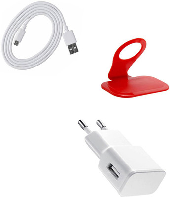 DAKRON Wall Charger Accessory Combo for Samsung Galaxy On Nxt(Multicolor)