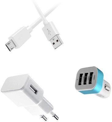 DAKRON Wall Charger Accessory Combo for Samsung Galaxy Alpha(White)