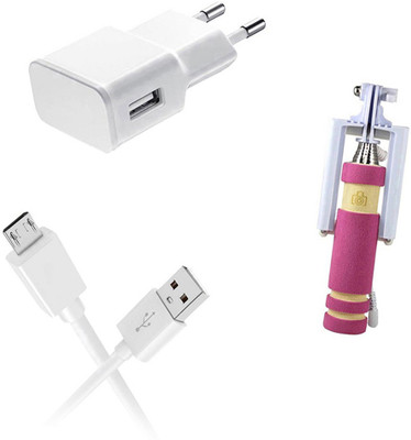 DAKRON Wall Charger Accessory Combo for Huawei Honor 7X(White)