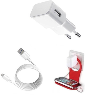 SARVIN Wall Charger Accessory Combo for LG K8 2017(White)