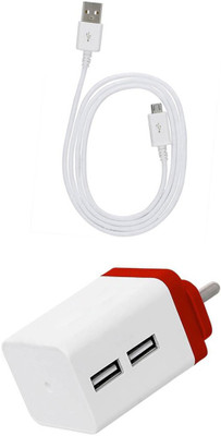 DAKRON Wall Charger Accessory Combo for Sony Experia C3(White)