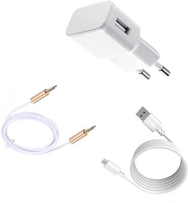 DAKRON Wall Charger Accessory Combo for VIVO Y71(White)