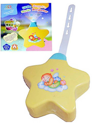 

StyloHub Battery Operated Musical Infant Angel'S Star Projector For Babies (Yellow)(Yellow)