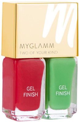 

MyGlamm Two of Your Kind - Christmas Eve blood red/lime green(Pack of 2)