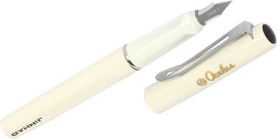 

Oculus Grip-0426 White & Silver Combination, metallic Fountain Pen