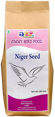 

JiMMy Niger Seed - 400 Gm Pack - Bird Food 400 g Dry Bird Food