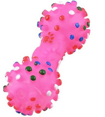 

W9 High Quality Natural Rubber Colorful Dumbbell Squeaky Fun Toy - Small Rubber Squeaky Toy For Dog