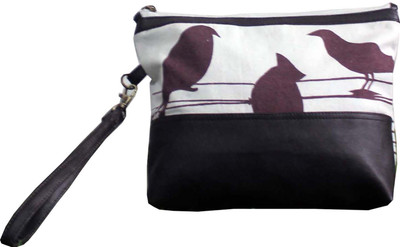 

Dekor World Brown Bird Cotton Printed Multi Utility Pouch Pouch(Brown)