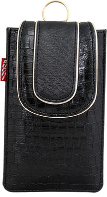 

Tickles Black Fancy Mobile Pouch Waist Clip For Women Girls Mobile Pouch(Black)