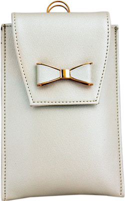 

Tickles White Fancy Mobile Pouch with Waist Clip For Women Girls Mobile Pouch(White)