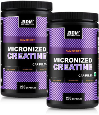 

BodyDaddyMake Creatine Micronized Capsules 200 - [Pack of 2] Creatine(1.1 pounds, Chocolate)