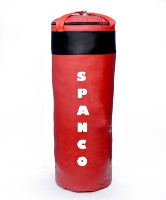 

SPANCO 2.5 Feet Long, PU Material, Red and Black Color, Unfilled with Hanging Straps Hanging Bag(2.5, 30 kg)